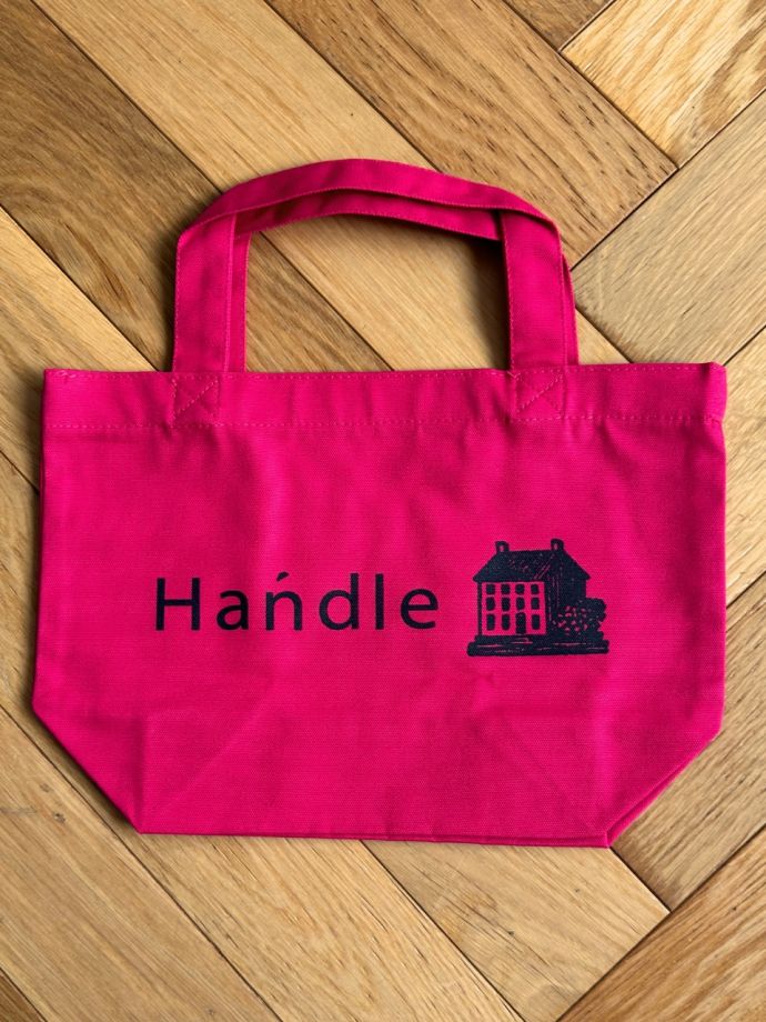 Framboiseフランボワズ色のトートバッグ