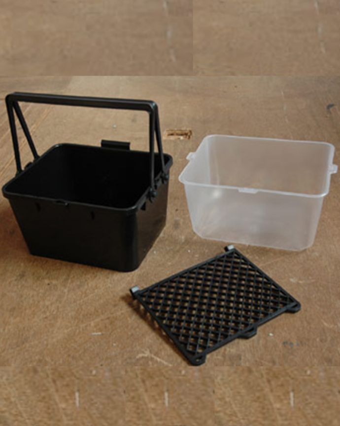 ペイント　お部屋づくりの材料（建材）　ハンドルオリジナルペイント用具セット。ペンキを入れる容器ですローラーバケット本体、ローラーバケットカバー、ローラーバケットネットです。(PS-01)