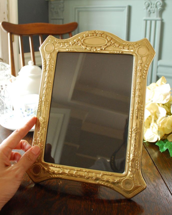 アンティーク風の写真立て