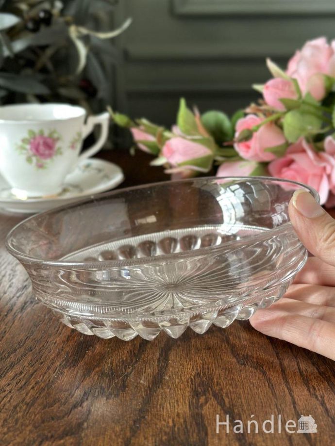 アンティークのガラス食器