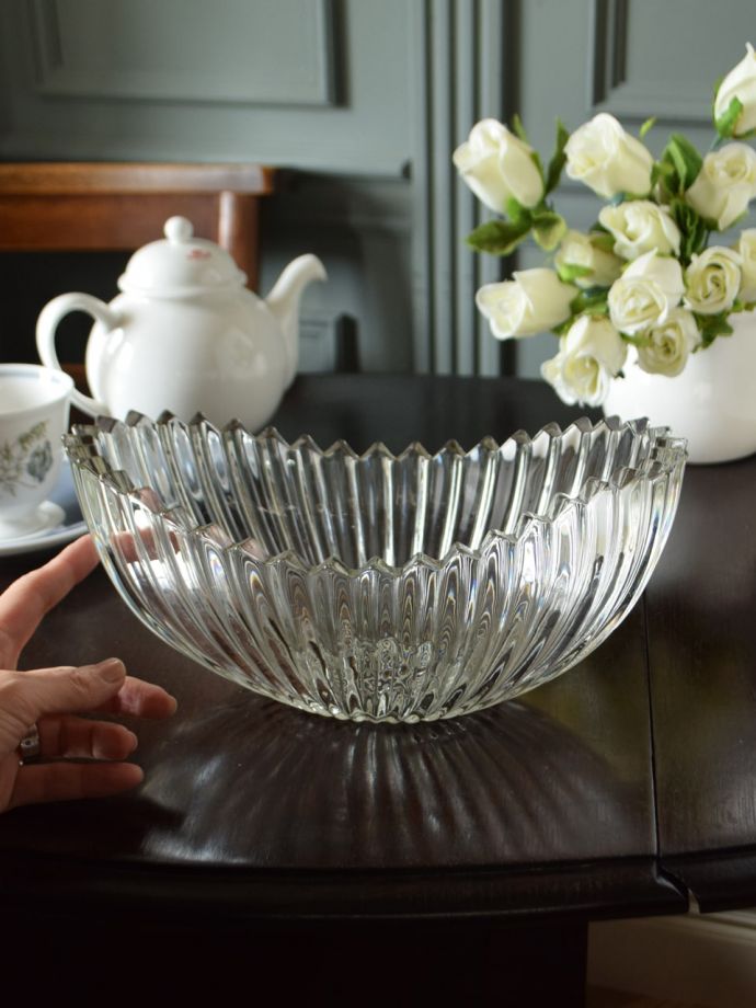 アンティークのガラス食器