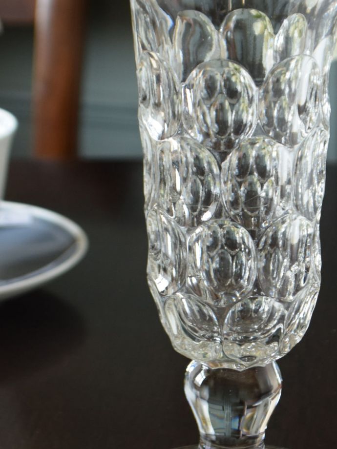 アンティークガラスの雑貨、フラワーベース