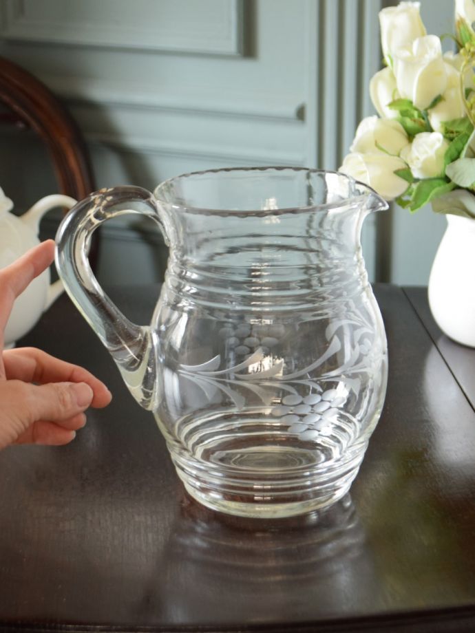 アンティークのガラス食器