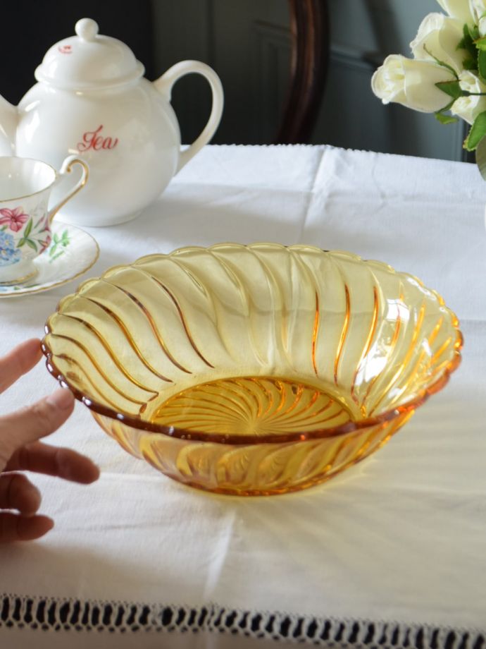 アンティークのガラス食器