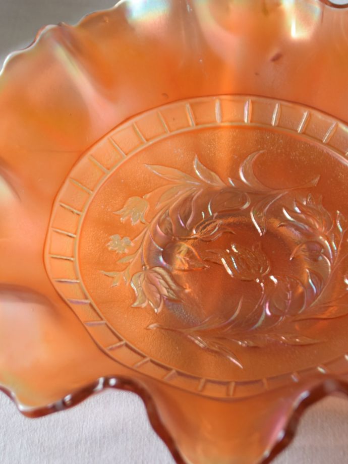 アンティークガラスのプレート