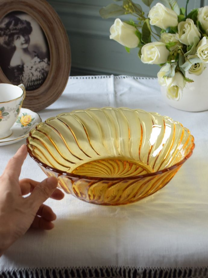 アンティークのガラス食器