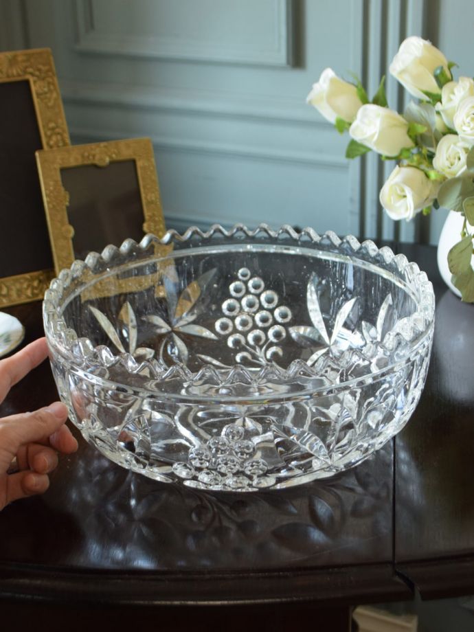 アンティークのガラス食器