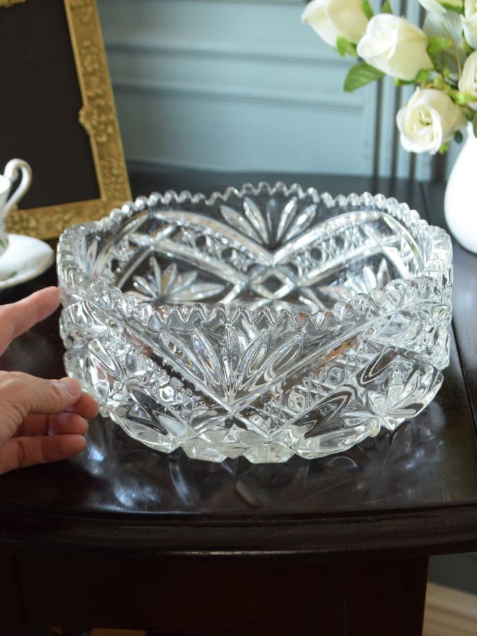 アンティークのガラス食器