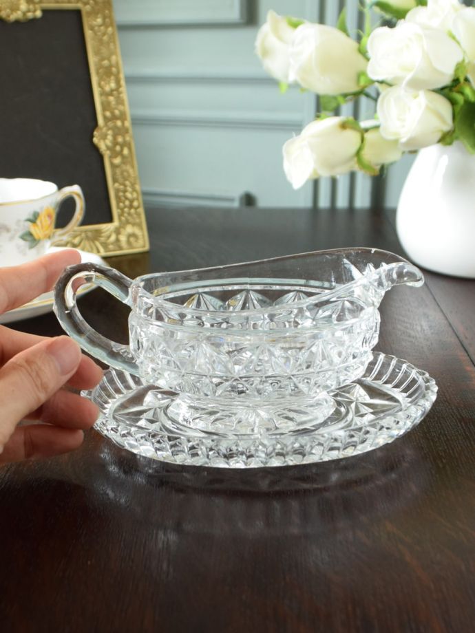 アンティークのガラス食器