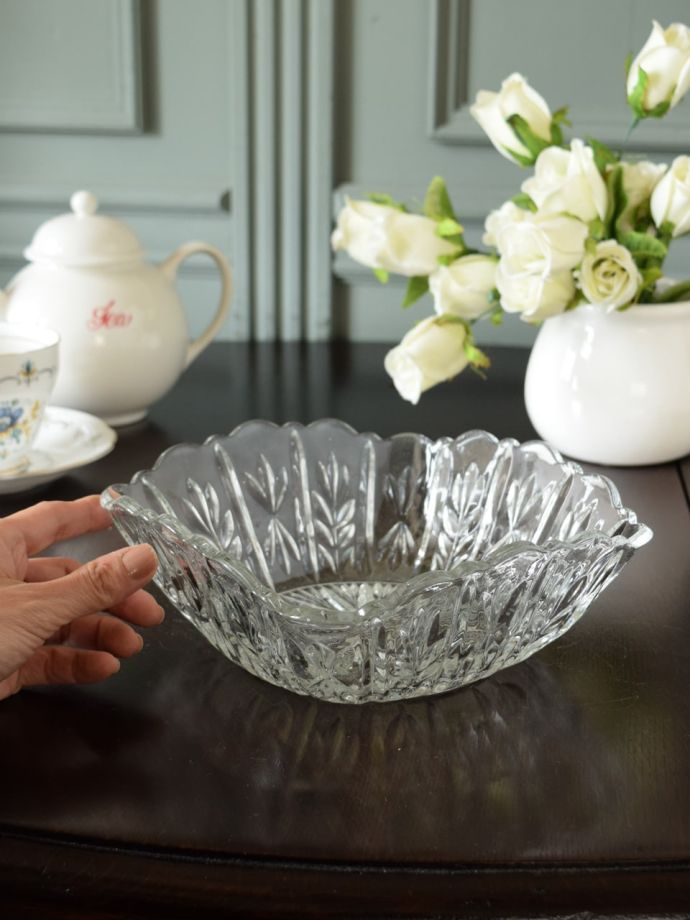 アンティークのガラス食器