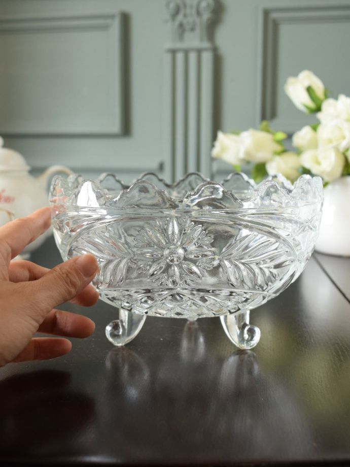 アンティークのガラス食器