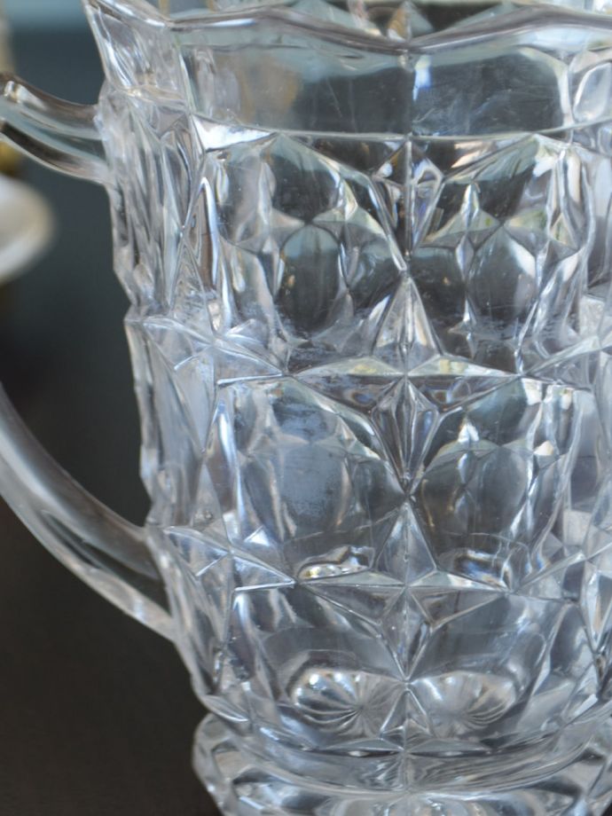 アンティークガラスの食器、セロリーベース