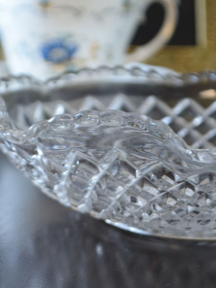 アンティークガラスのプレート