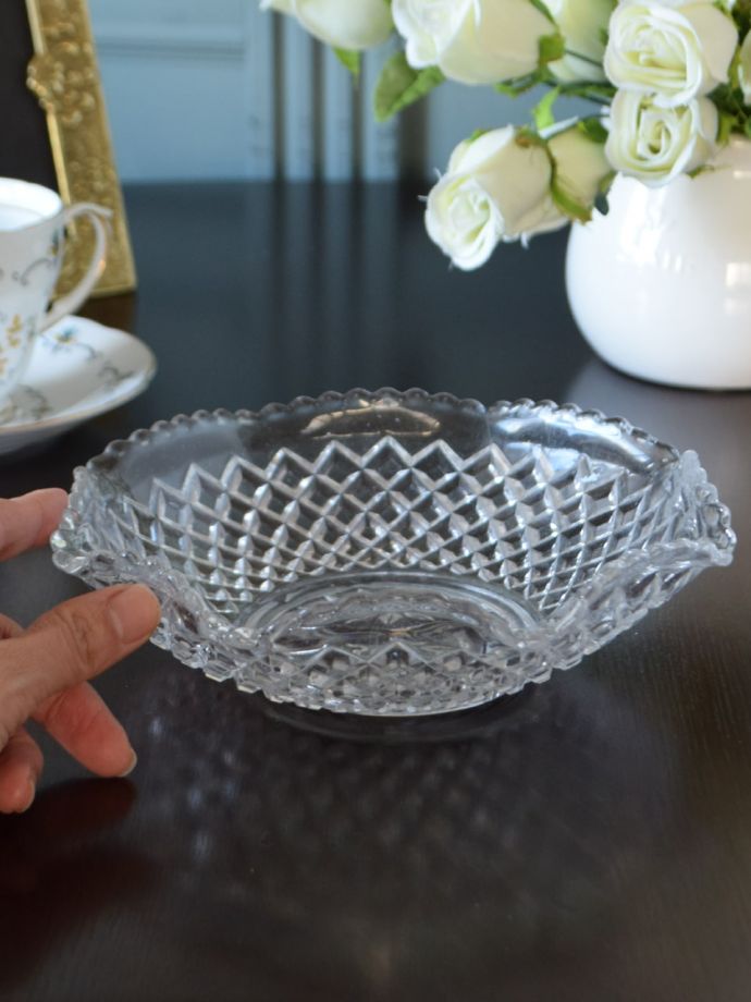 アンティークのガラス食器