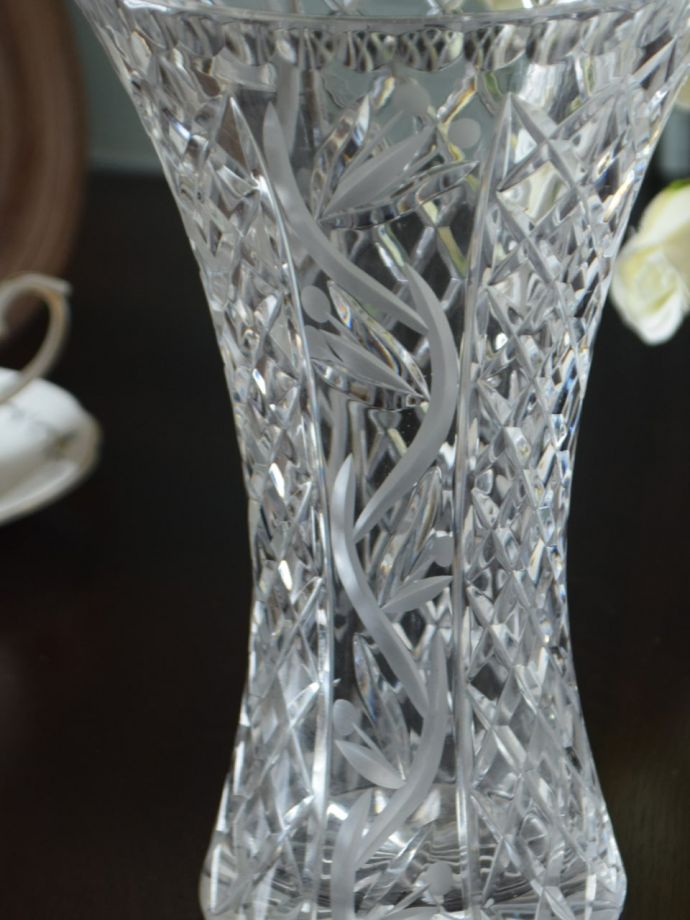 アンティークガラスの雑貨、フラワーベース