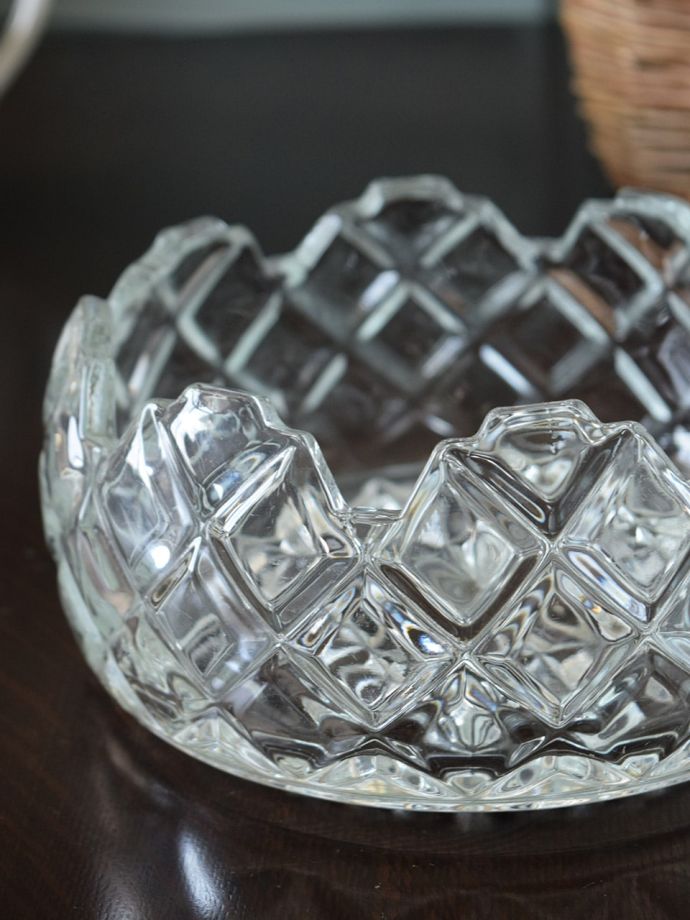 アンティークガラスのボウル