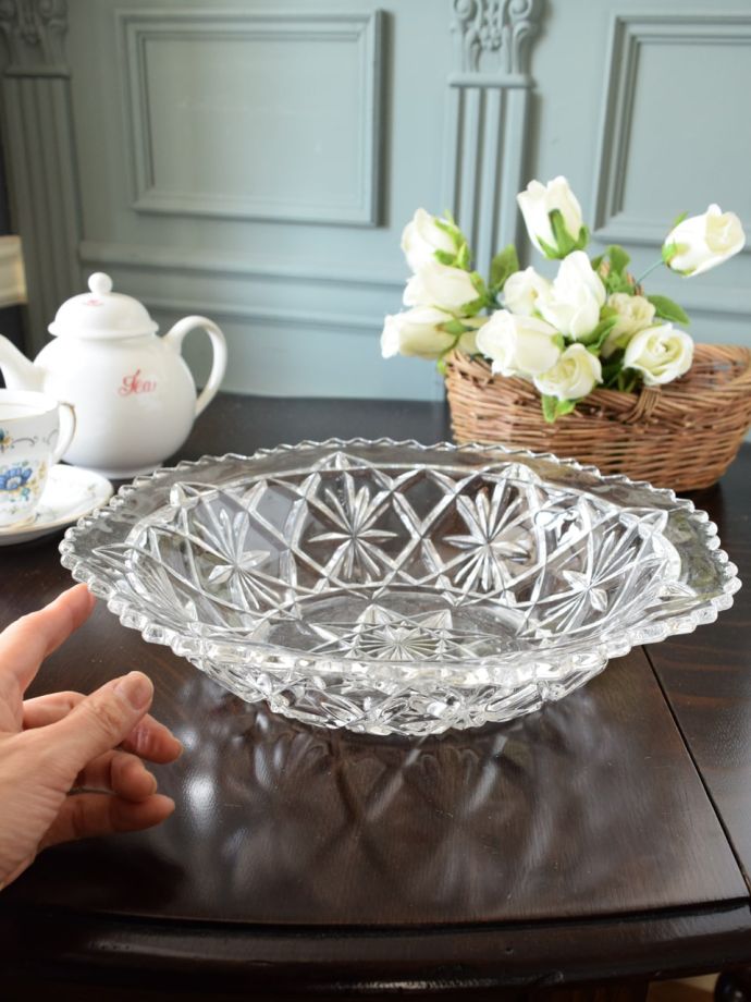 アンティークのガラス食器