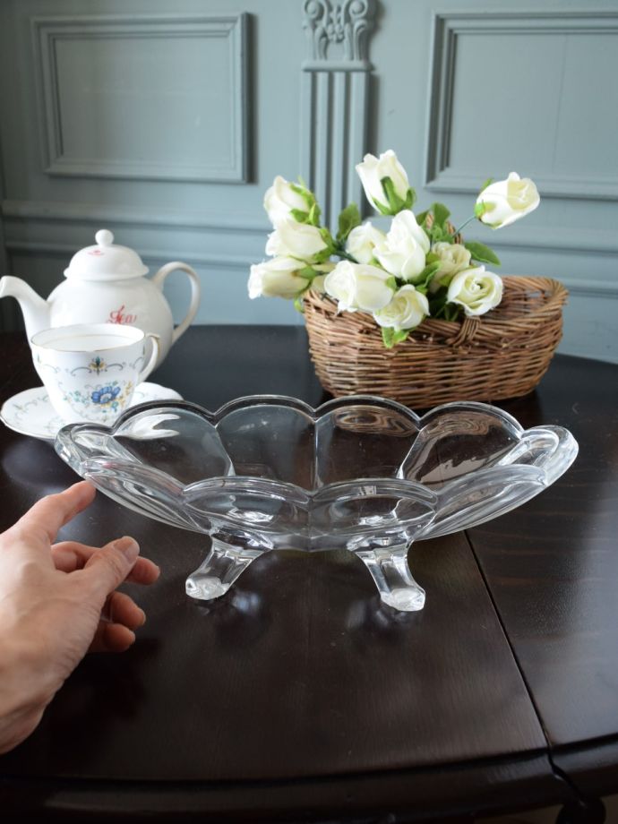 アンティークのガラス食器