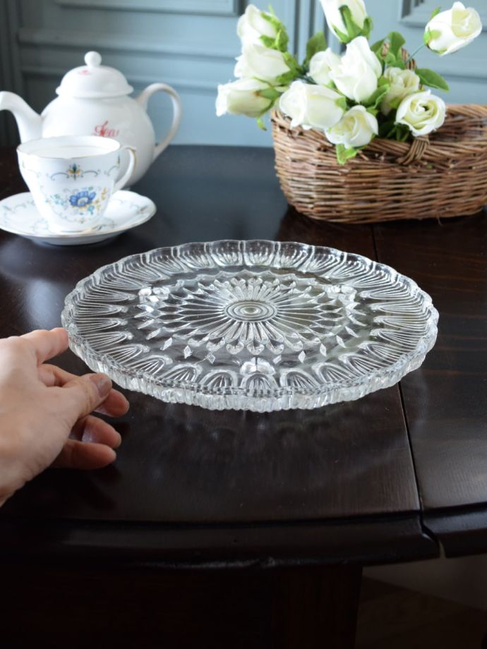 アンティークのガラス食器