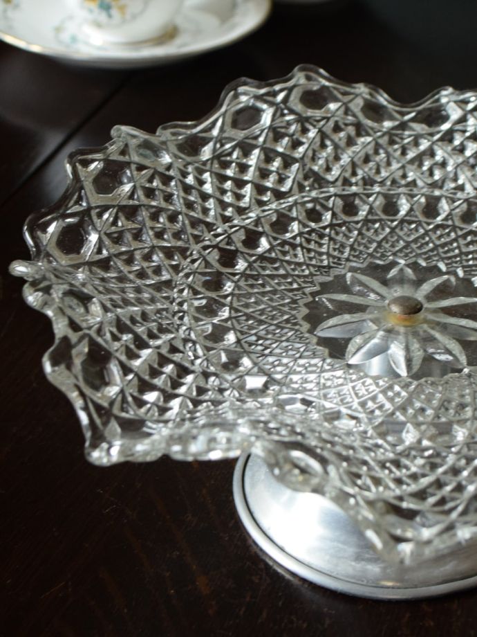 アンティークガラスの器