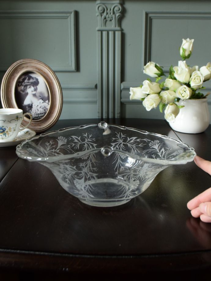 アンティークのガラス食器