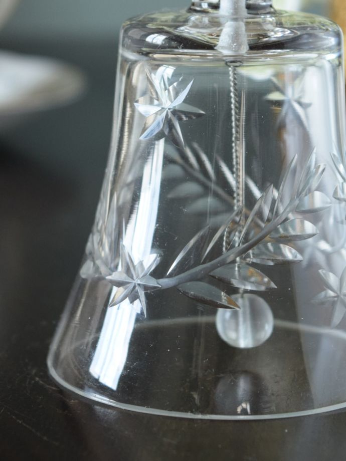 アンティークガラスのベル