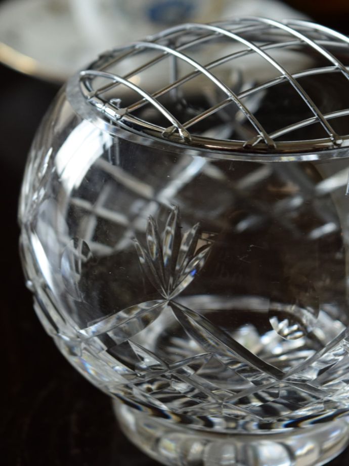 アンティークガラスの雑貨、フラワーベース