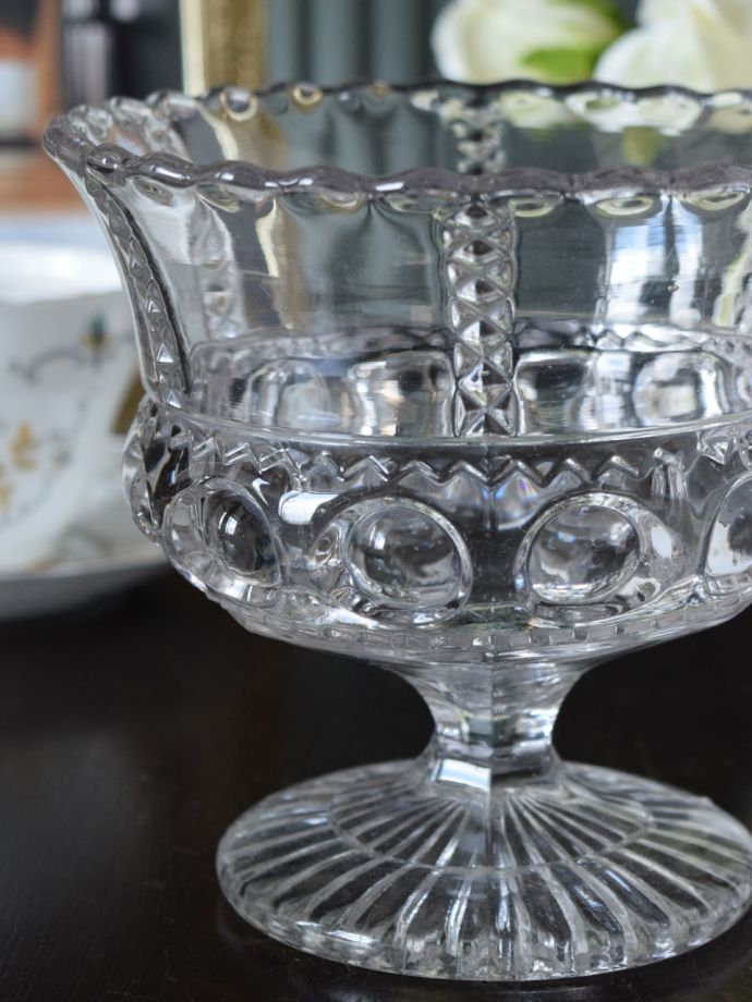 アンティークガラスの器