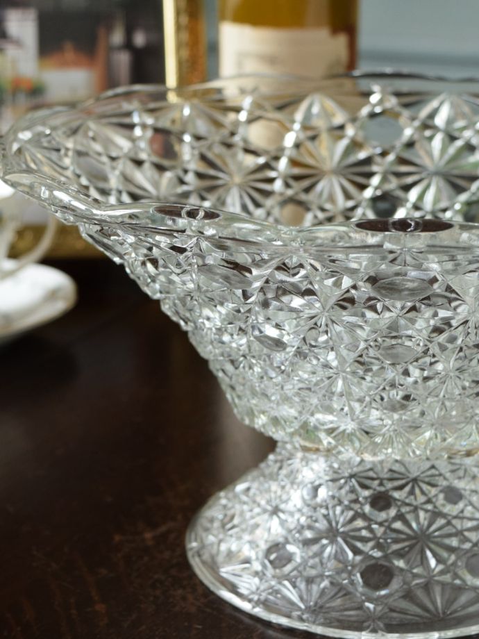 アンティークガラスの器