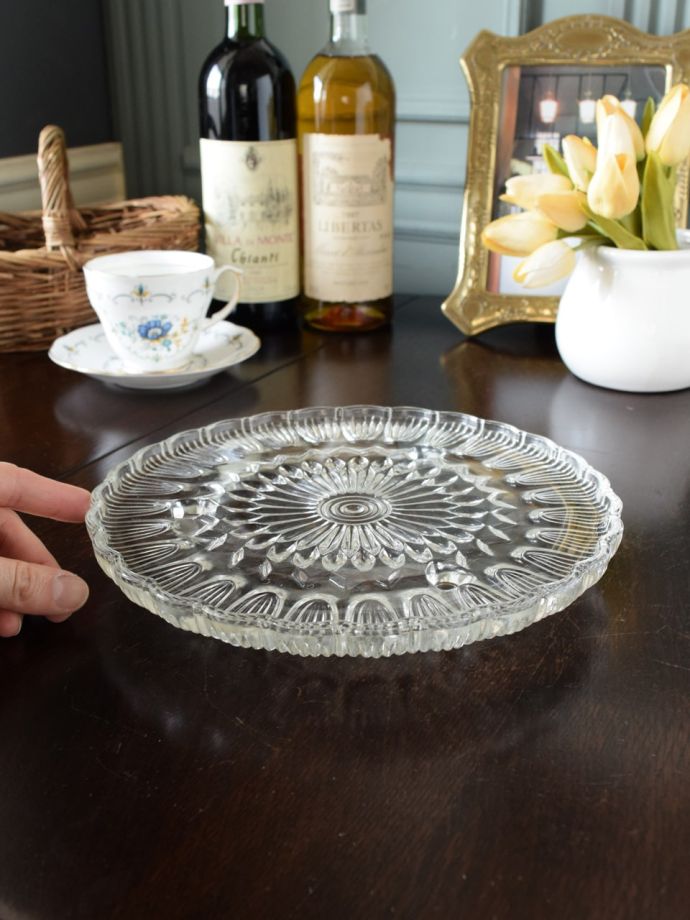 アンティークのガラス食器