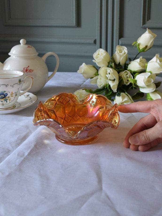 アンティークのガラス食器