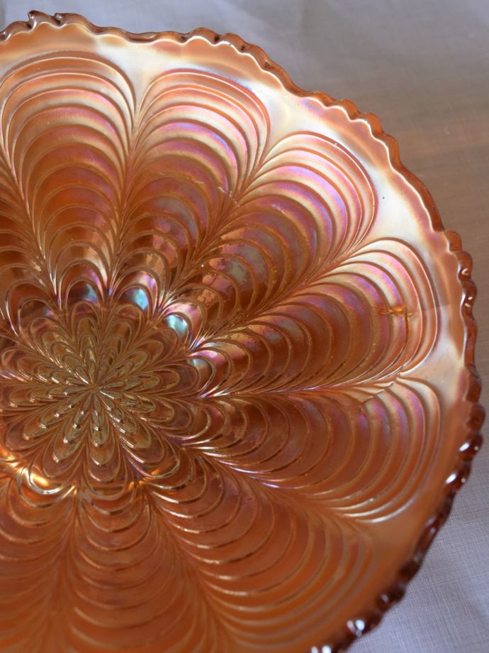 アンティークガラスのボウル