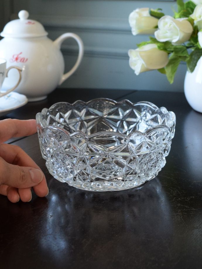 アンティークのガラス食器