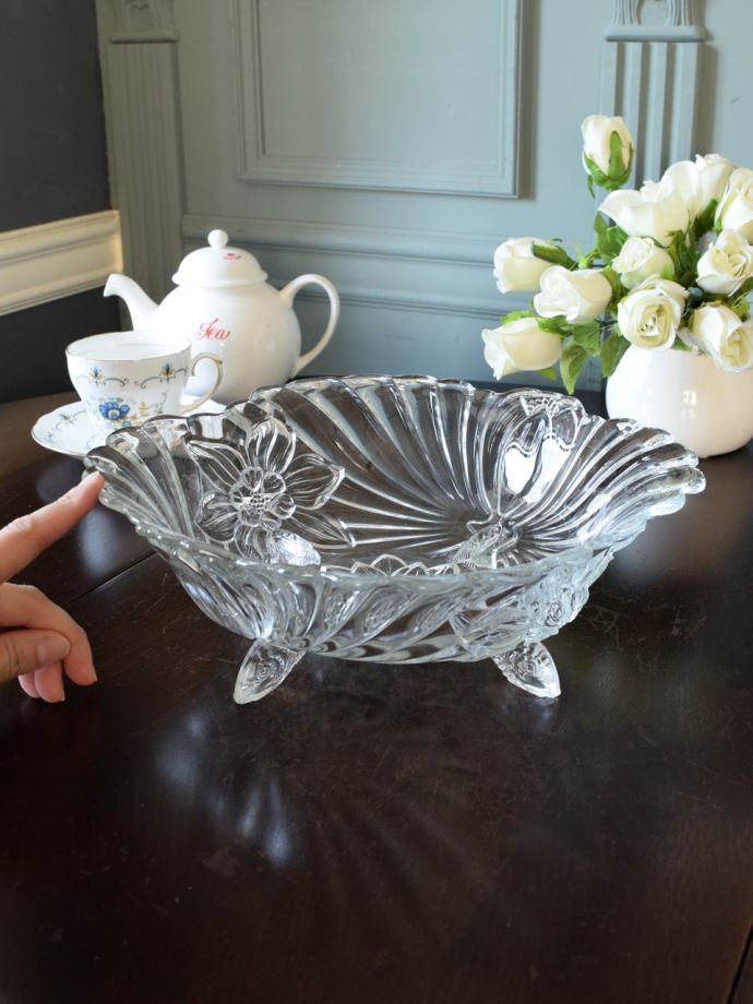 アンティークのガラス食器