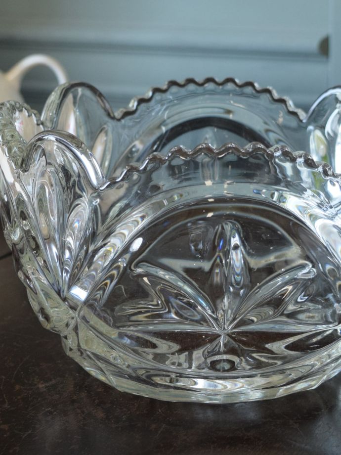 アンティークガラスのボウル