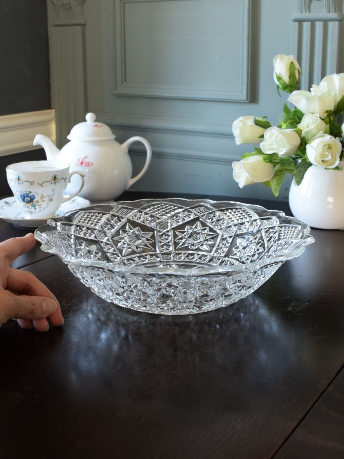 アンティークのガラス食器