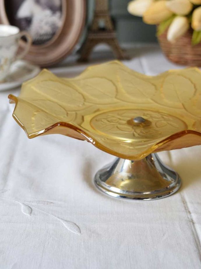 アンティークガラスの器