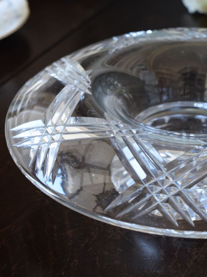 アンティークガラスの雑貨、フラワーベース