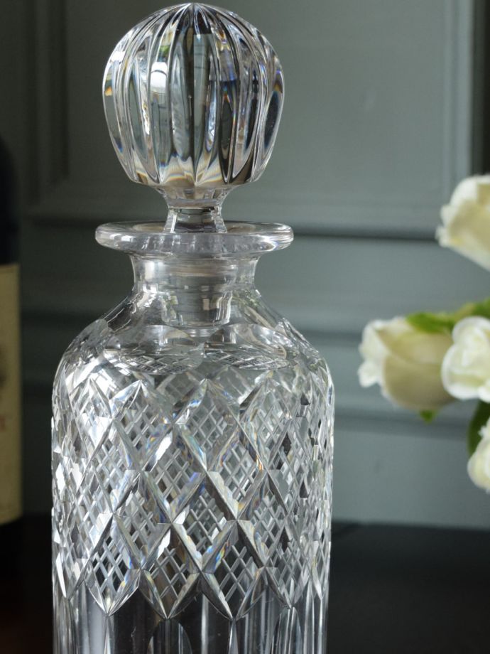 アンティークガラスのデカンタ