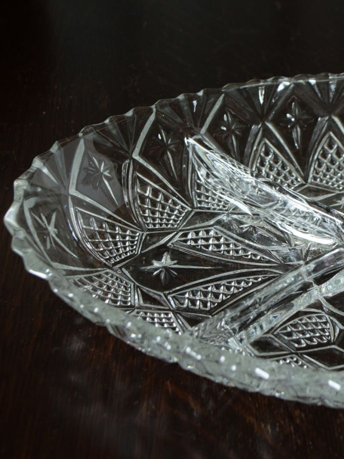 アンティークガラスの器