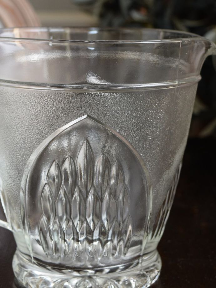 アンティークガラスのレモネードジャグ