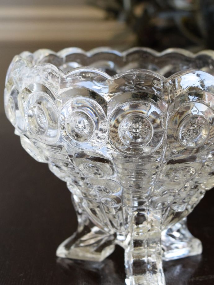 アンティークガラスの器