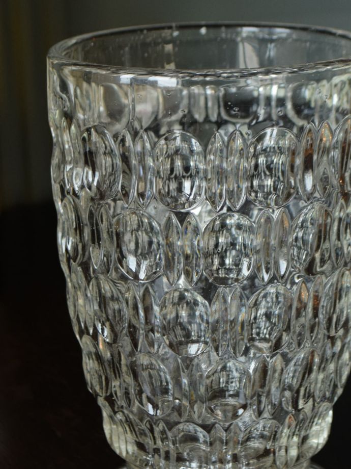 アンティークガラスの雑貨、フラワーベース