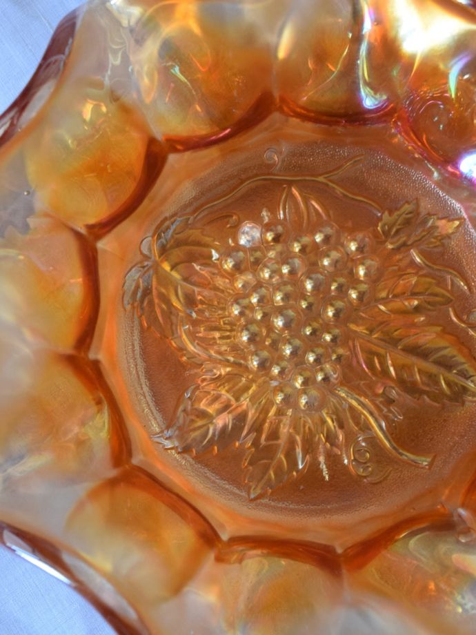 アンティークガラスのプレート