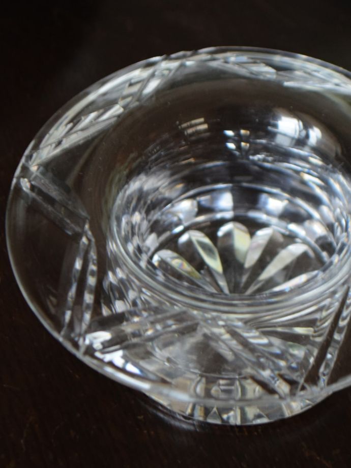 アンティークガラスのキャンドルスタンド