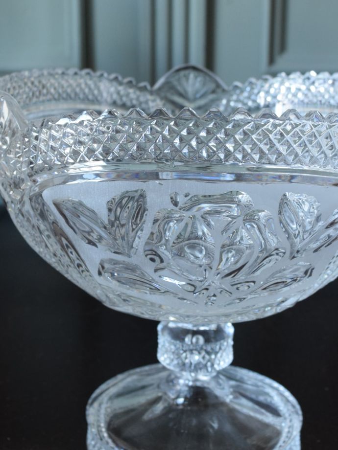 アンティークガラスの器