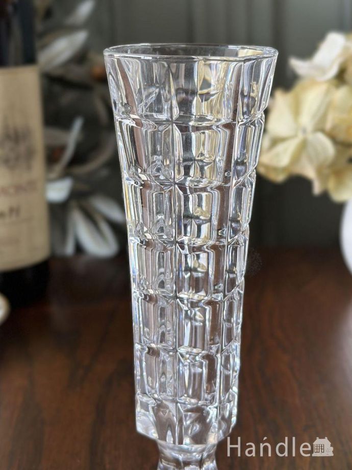 アンティークガラスの雑貨、フラワーベース