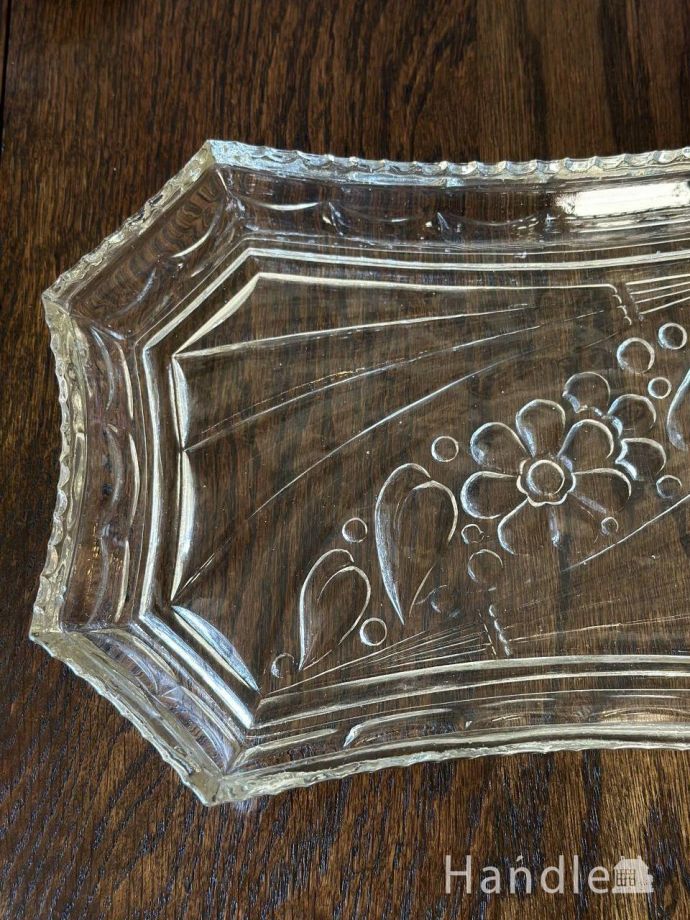 アンティークガラスのプレート