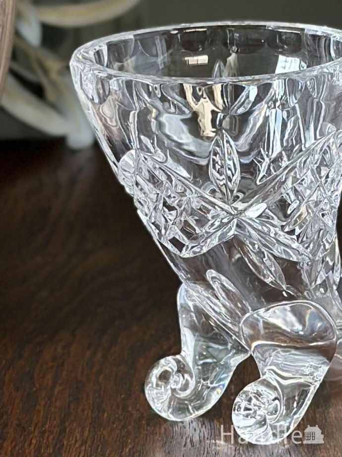 アンティークガラスの雑貨、フラワーベース