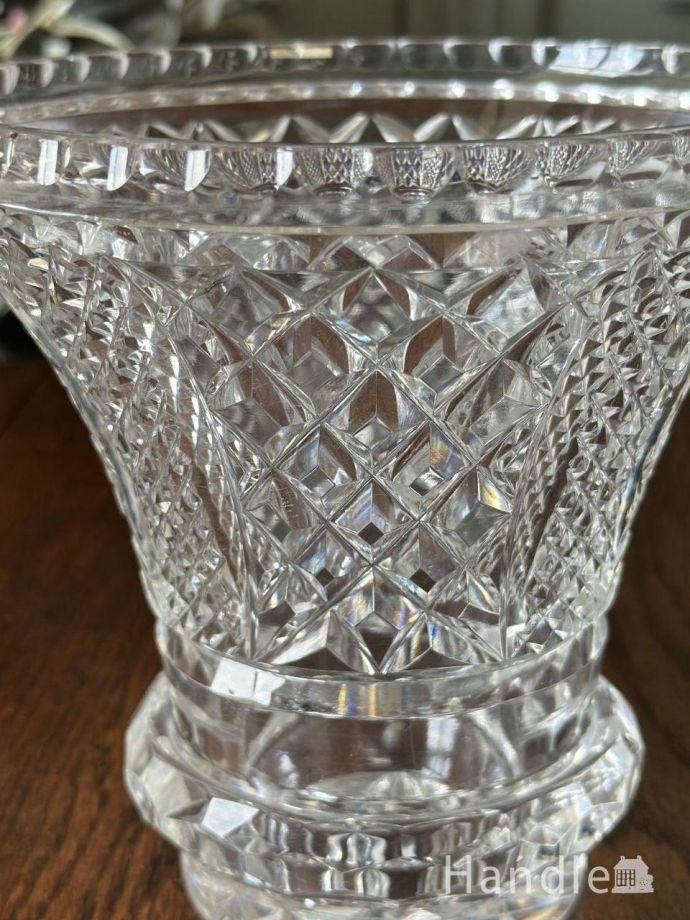 アンティークガラスの雑貨、フラワーベース